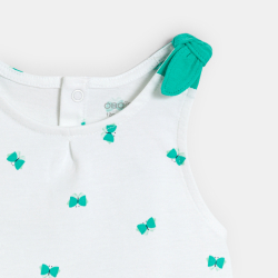 تانك توب مزين بفيونكات...